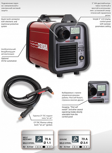 Плазморез Cebora Plasma Sound PC 70/T