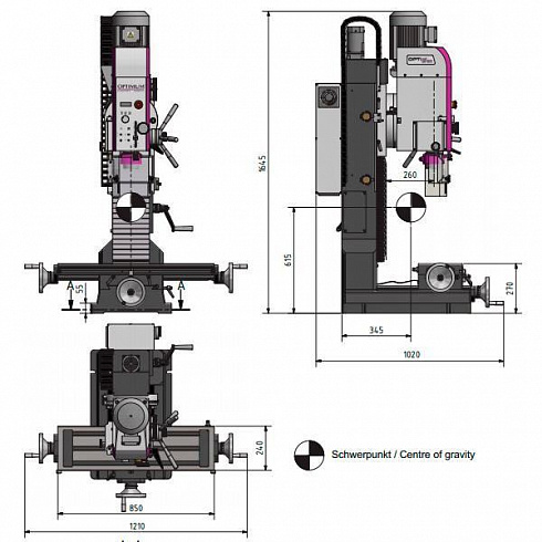 Прецизионный сверлильно-фрезерный станок OPTImill MH 50V